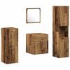 vidaXL Set di mobili per il bagno 4 pz Legno vecchio 41 x 38,5 x 46 cm