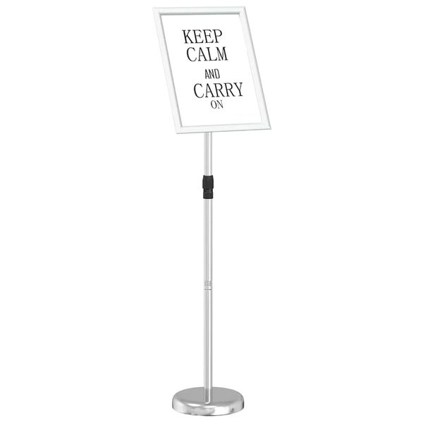 vidaXL Espositori per Fiere Argento 25 x 25 x 125 cm Alluminio