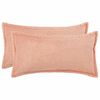 vidaXL Federa 2 pz HOUTEN Rosa 40 x 80 cm Boucl&eacute;