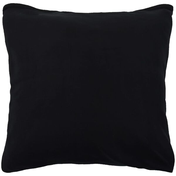 vidaXL Set di Biancheria Letto 5 pz in Pile Nero 200x200/80x80 cm