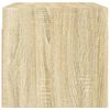 vidaXL Mobile a Muro con Ante in Vetro Rovere Sonoma 68,5x37x35 cm