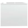vidaXL Tavolino Salotto Bianco Lucido 80x50x42,5 cm Legno Multistrato