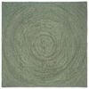 vidaXL Tappeti per area Verde Oliva 200 x 200 cm Juta