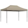 vidaXL Tenda da Festa Pieghevole Pop-Up Tortora 292x292x315 cm