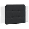 vidaXL Cuscino Testiera Zadar Nero e Bianco 90 cm in Similpelle