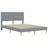 vidaXL Struttura letto con materasso Grigio chiaro 120 x 190 cm