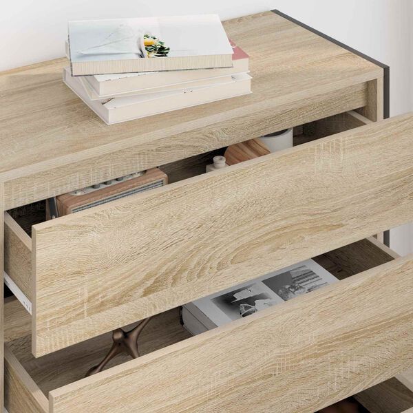 vidaXL Credenza Sonoma 79 x 36 x 75.5 cm Legno multistrato