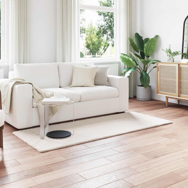 vidaXL Tappeto in Pelliccia Sintetica di Coniglio Olite Crema