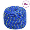vidaXL Corda per barca Blu 6 mm 50 m in Polipropilene