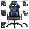 vidaXL Sedia da Gaming Blu in Similpelle