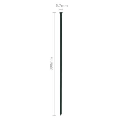 vidaXL Set Recinzione da Giardino ad Arco 77,3x26 cm Verde