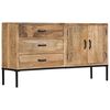 vidaXL Credenza 140x35x75 cm in Legno Massello di Mango