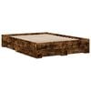 vidaXL Giroletto con Cassetti Rovere Fumo 120x190 cm Legno Multistrato