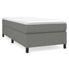 vidaXL Struttura Letto a Rete a Molle Grigio Scuro 90x190 cm Tessuto