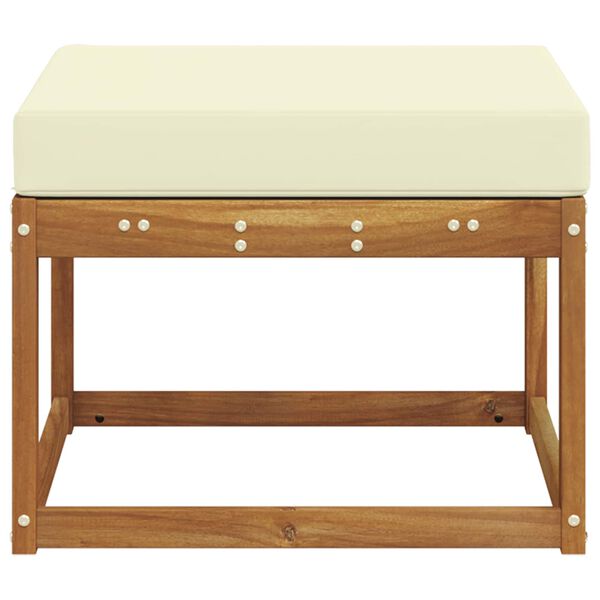 vidaXL Poggiapiedi da Esterno Legno di Acacia Massello Naturale