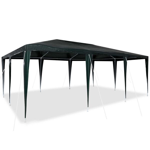 vidaXL Tenda Party Verde 600 x 400 x 266 cm Polietilene e Acciaio