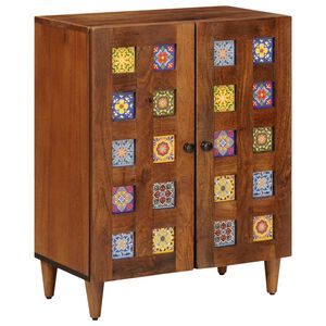 vidaXL Credenza Noce 60 x 33 x 75 cm Legno di mango massello