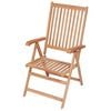vidaXL Sedie Reclinabili da Giardino 2 pz in Legno Massello di Teak