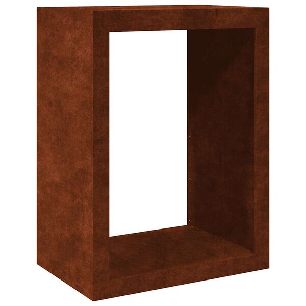 vidaXL Portalegna 60x40x80 cm in Acciaio Corten