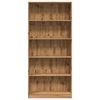 vidaXL Libreria Rovere Artigianale 80x24x176 cm in Legno Multistrato