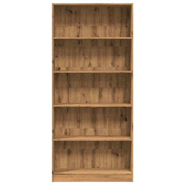 vidaXL Libreria Rovere Artigianale 80x24x176 cm in Legno Multistrato