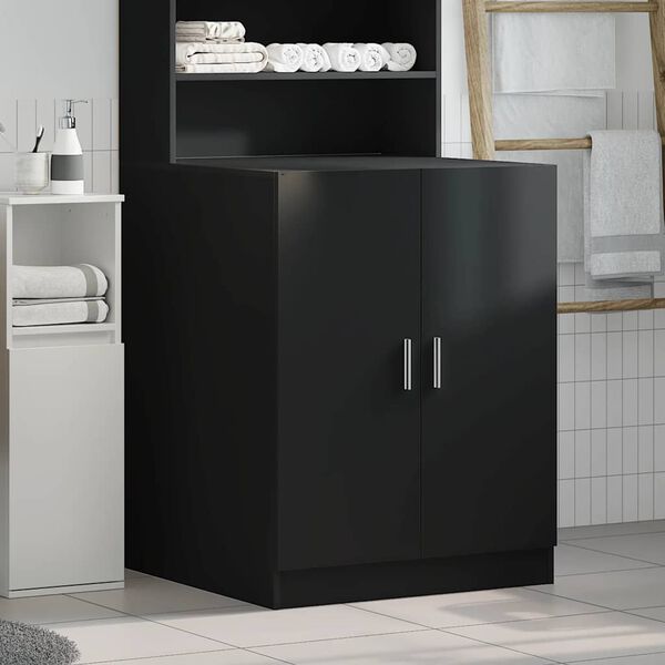 vidaXL Mobile per Lavatrice Nero 71x71,5x91,5 cm