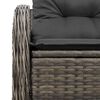 vidaXL Divano da giardino Grigio 121 x 62 x 69cm polyrattan
