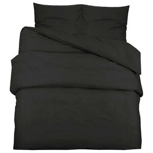 vidaXL Set Copripiumino Nero 220x240 cm in Cotone