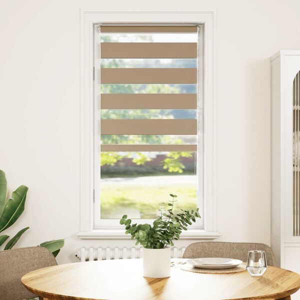 vidaXL Tenda a Rullo Zebra Larghezza Tessuto 50,9 cm Poliestere