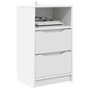 vidaXL Comodini 2 pcs Bianco 40 x 30 x 467 cm Legno multistrato