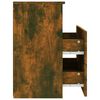 vidaXL Comodino Rovere Fumo 50x32x60 cm