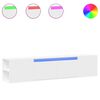 vidaXL Mobile TV a Parete con LED Bianco 180x31x39,5 cm