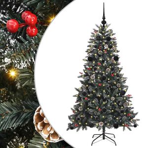 vidaXL Albero di Natale artificiale con 150 LED Verde 150 cm