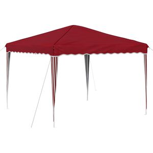 vidaXL Tenda per feste a pop-up 288 x 288 x 245 cm Borgogna