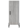 vidaXL Credenza Grigio Sonoma 34,5x34x180 cm in Legno Multistrato
