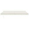 vidaXL Tenda da Sole Retrattile Crema 5x3 m in Tessuto e Alluminio