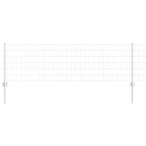 vidaXL Recinzione con Posto Argento