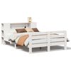 vidaXL Giroletto senza Materasso Bianco 150x200 cm Legno Massello Pino