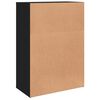 vidaXL Credenze 2 pz Nere 60x31x84 cm in Legno Multistrato