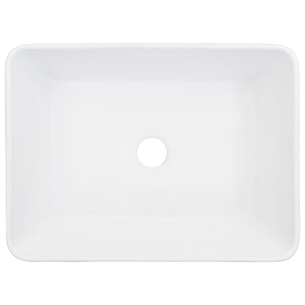 vidaXL Lavandino 40x30x13 cm in Ceramica Bianco