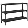 vidaXL Armadio per Libri Rovere nero 100 x 33 x 70,5 cm
