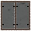 vidaXL Tavolo da Giardino Piano Vetro Marrone 55x55x37 cm Polyrattan