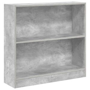 vidaXL Libreria Grigio Cemento 80x24x75 cm in Legno Multistrato