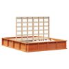 vidaXL Struttura del letto Marrone cerato 150 x 200 cm Pino massello