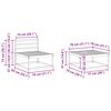 vidaXL Set di divani da esterno 5 pcs Naturale