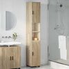 vidaXL Mobile da Bagno con porta Rovere Sonoma 30 x 35 x 192 cm