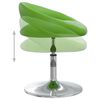 vidaXL Sedia da Pranzo Girevole Verde in Similpelle