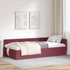 vidaXL Cornice del letto ad angolo Rosso Vino 90 cm x 200 cm Velluto