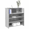 vidaXL Banco Reception Grigio Sonoma 100x50x103,5 cm Legno Multistrato