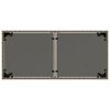 vidaXL Tavolo da Giardino Piano in Vetro Grigio 115x54x74cm Polyrattan